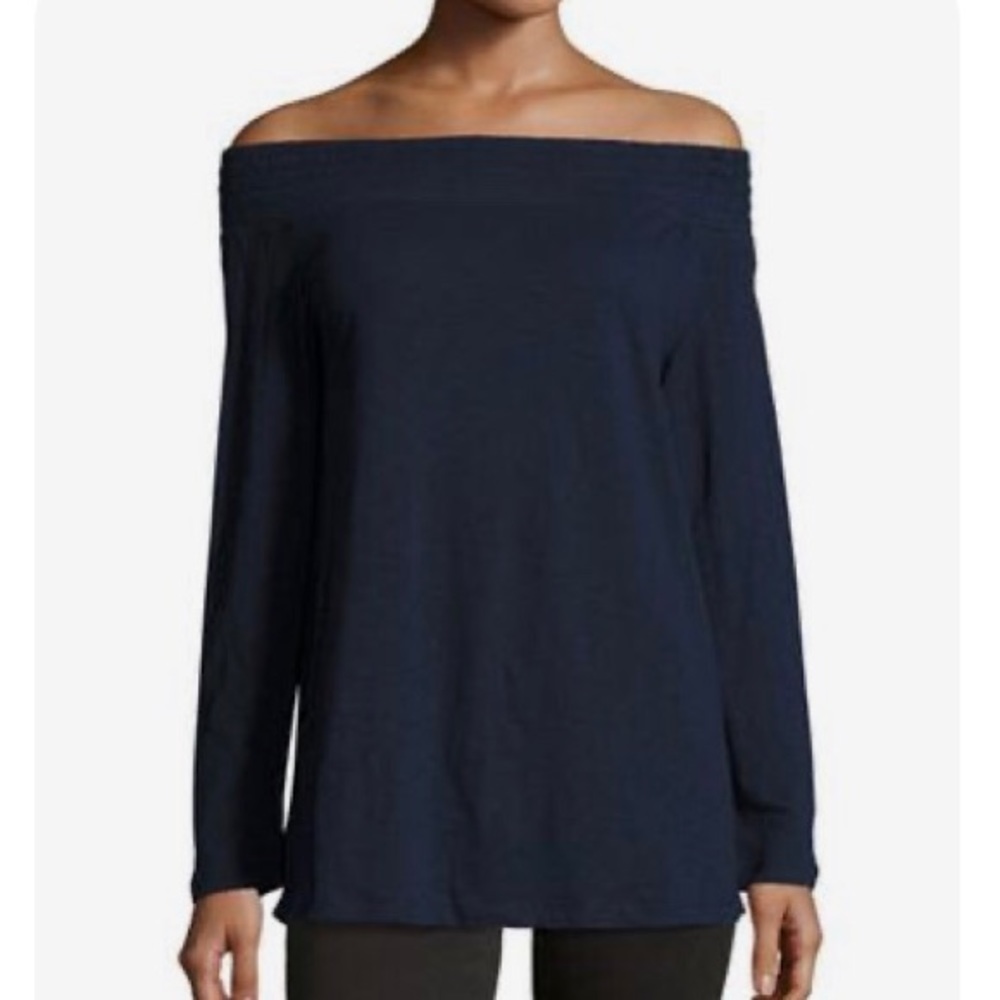 Allen Allen Off The Shoulder Top Lavender Medium